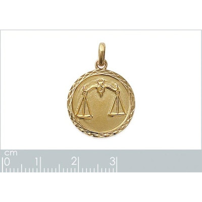 Pendentif plaqué or 750 3 microns