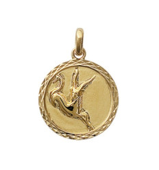 Pendentif plaqué or 750 3 microns