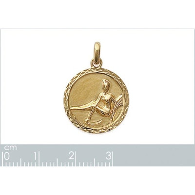 Pendentif plaqué or 750 3 microns