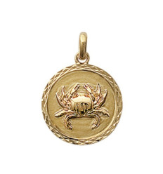 Pendentif plaqué or 750 3 microns