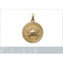 Pendentif plaqué or 750 3 microns