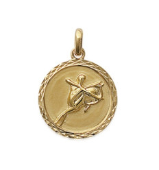 Pendentif plaqué or 750 3 microns