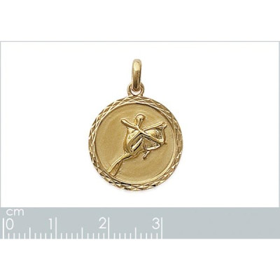 Pendentif plaqué or 750 3 microns