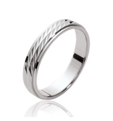 Bague argent massif 925 rhodié