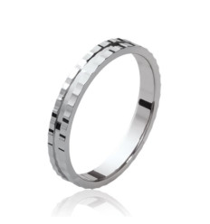 Bague argent massif 925 rhodié