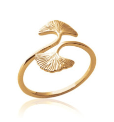 Bague plaqué or 750 3 microns