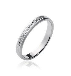 Bague argent massif 925 rhodié