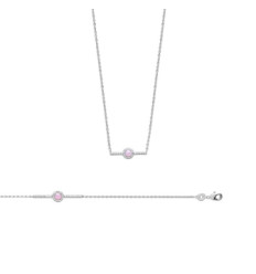 COLLIER ARGENT 925 RHODIE OZ PS longueur 45 cm