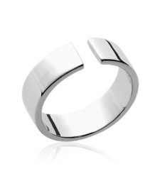 Bague argent massif 925 rhodié