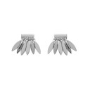 Boucles d'oreilles puces 9 mm indiennes - Shira - argent 925 rhodié - zircons