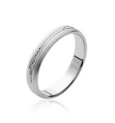 Bague argent massif 925 rhodié