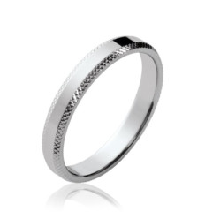 Bague argent massif 925 rhodié