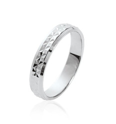 Bague argent massif 925 rhodié