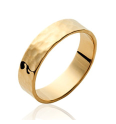 Bague plaqué or 750 3 microns