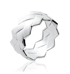 Bague argent massif 925 rhodié