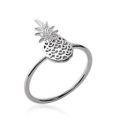 Bague argent massif 925 rhodié