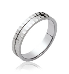 Bague argent massif 925 rhodié