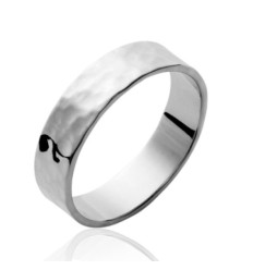 Bague argent massif 925 rhodié