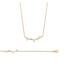 BRACELET PL-OR 750 3MIC. OZ longueur 18 cm