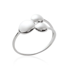 Bague argent massif 925 rhodié