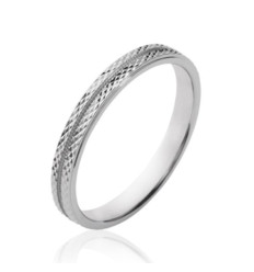 Bague argent massif 925 rhodié