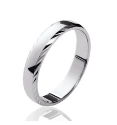 Bague argent massif 925 rhodié