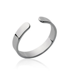 Bague argent massif 925 rhodié