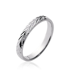 Bague argent massif 925 rhodié