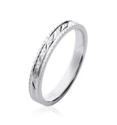 Bague argent massif 925 rhodié