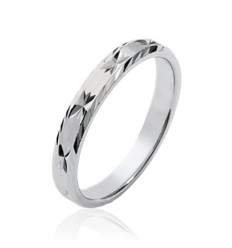 Bague argent massif 925 rhodié