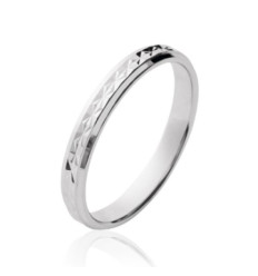 Bague argent massif 925 rhodié