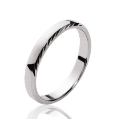Bague argent massif 925 rhodié