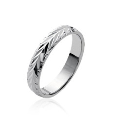 Bague argent massif 925 rhodié
