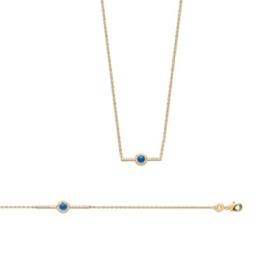 COLLIER PL-OR 750 3MIC OZ PS longueur 45 cm