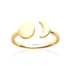 Bague plaqué or 750 3 microns