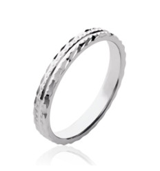 Bague argent massif 925 rhodié