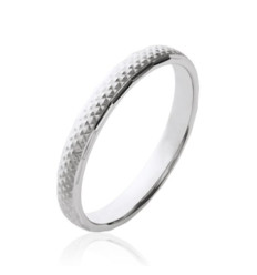 Bague argent massif 925 rhodié