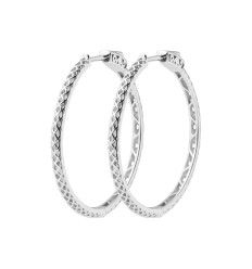 Créoles Argent 925 rhodié