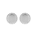 Puces Boucles d'oreilles Argent 925 rondes clous d'oreille