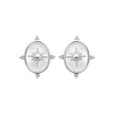 Boucles d'oreilles Nacre femme Argent 925 rhodié