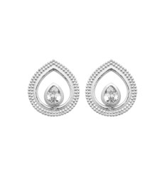 Boucles d'oreilles femme Argent 925 rhodié et Oxyde de Zirconium