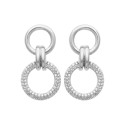 Boucles d'oreilles femme Argent 925 rhodié et Oxyde de Zirconium