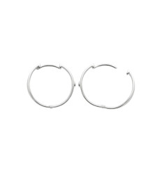 Créoles Argent 925 rhodié et Oxyde de Zirconium