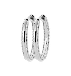 Créoles Argent 925 rhodié