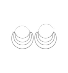 Créoles Argent 925 rhodié