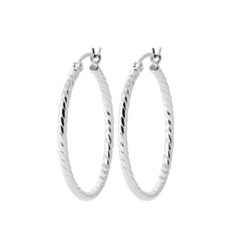 Créoles Argent 925 rhodié