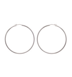 Grandes créoles Acier inoxydable 6cm x 2mm