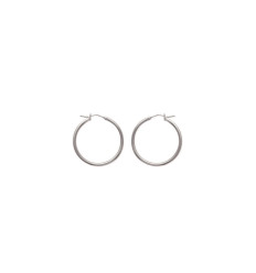 Petites Créoles femme Acier inoxydable 30mm x 2mm